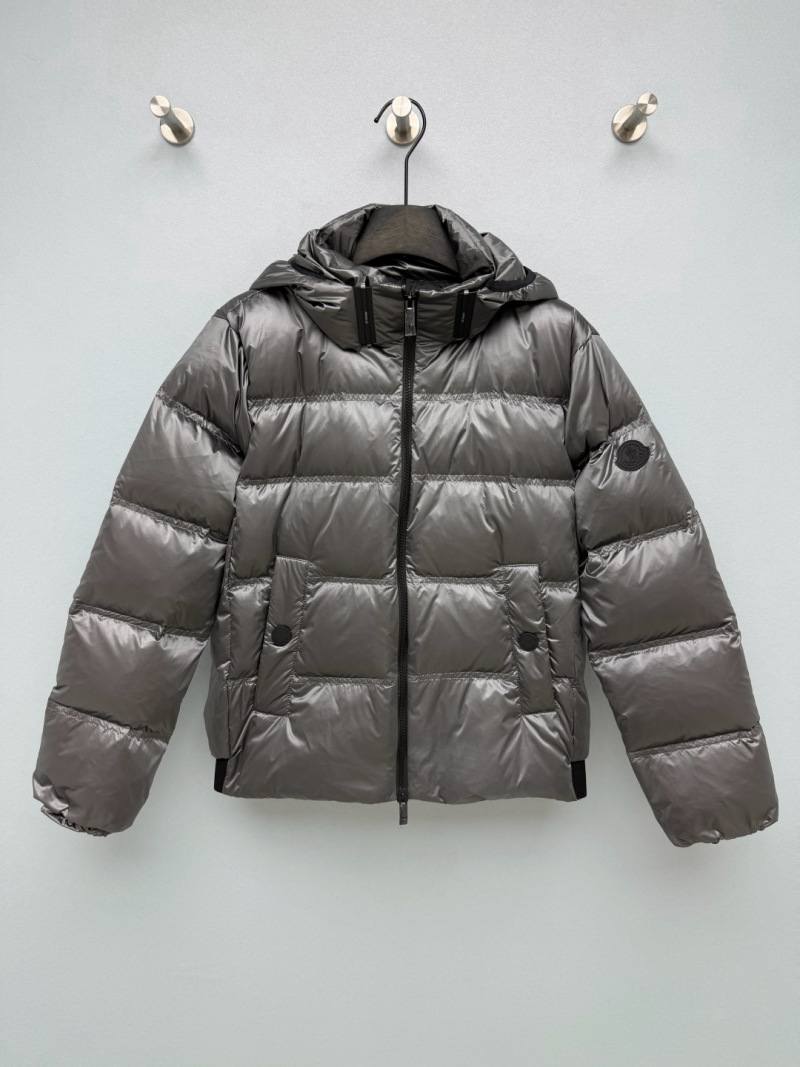Пуховик Moncler серый