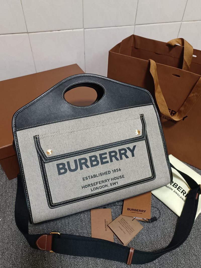 Большая сумка-тоут Burberry с отделкой