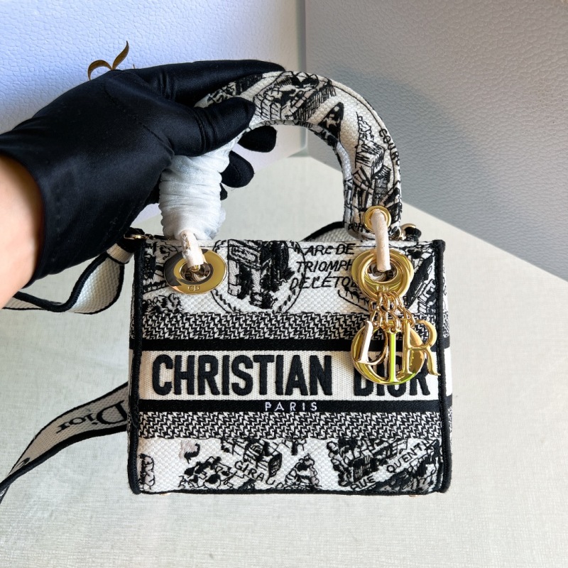 Сумка Dior с принтом Париж