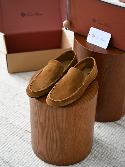 Мужские замшевые мокасины Loro Piana