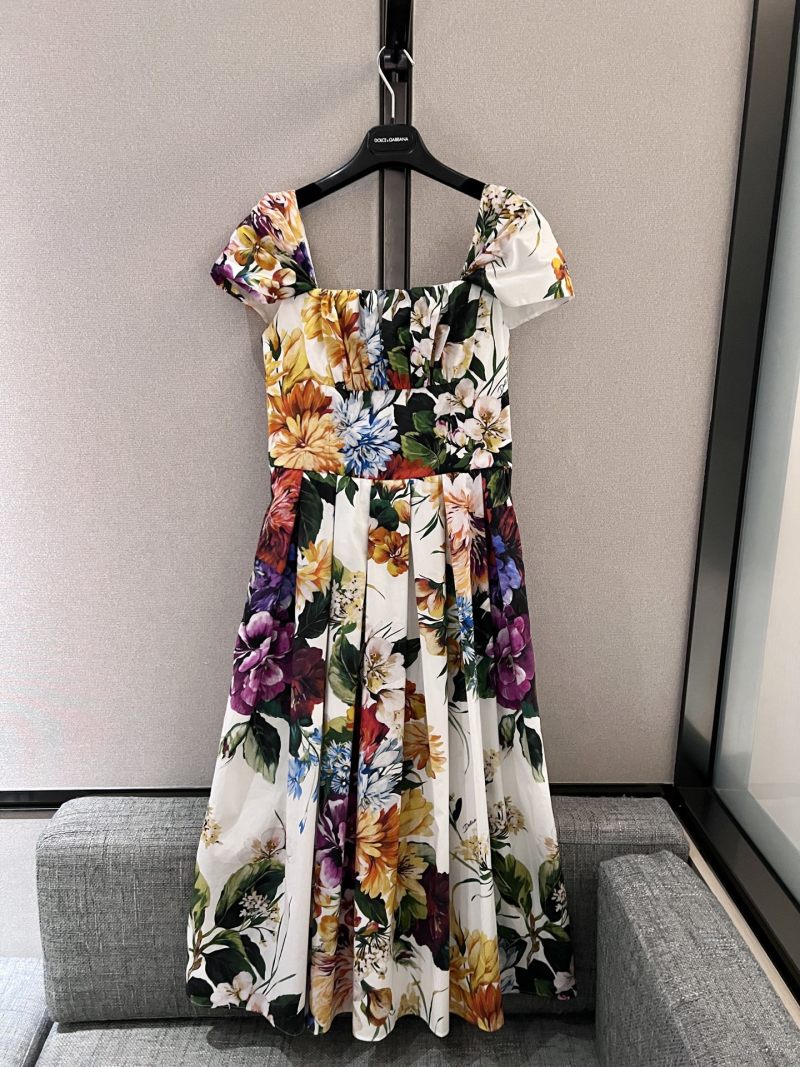 Повседневное платье с принтом Dolce & Gabbana