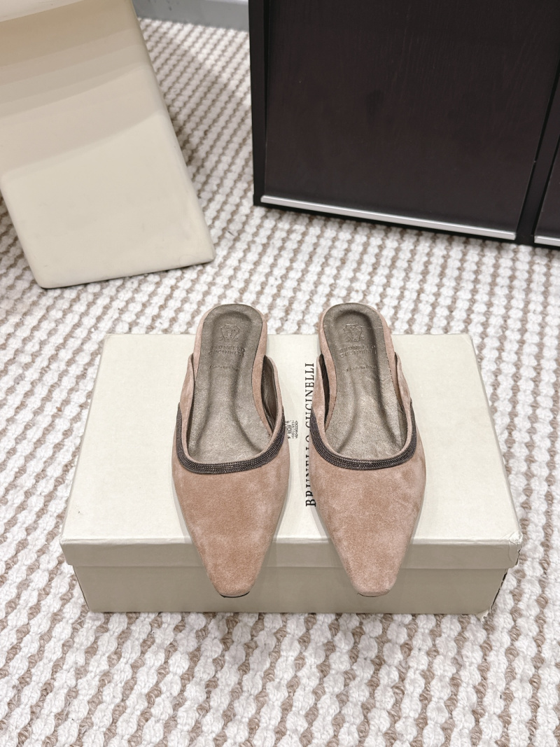 Женские мюли Brunello Cucinelli из замши