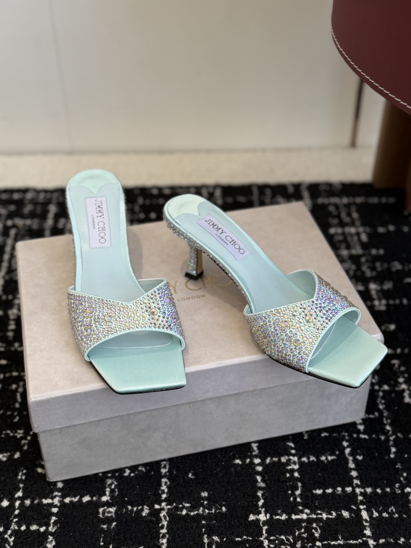Босоножки Jimmy Choo с отделкой стразами