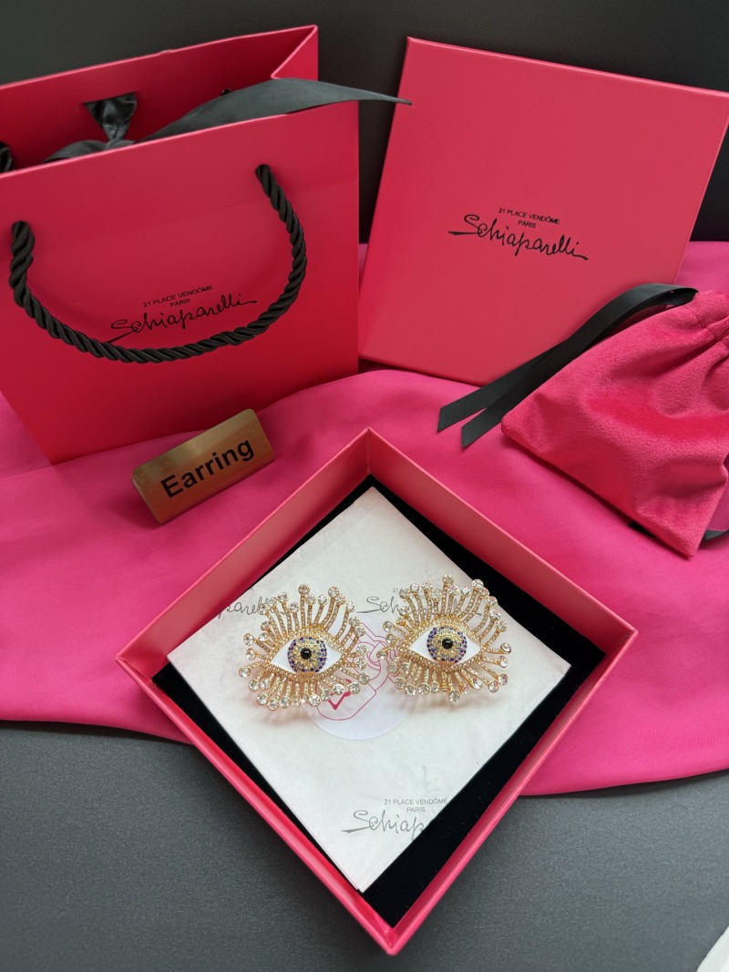 Серьги в виде глаз Schiaparelli