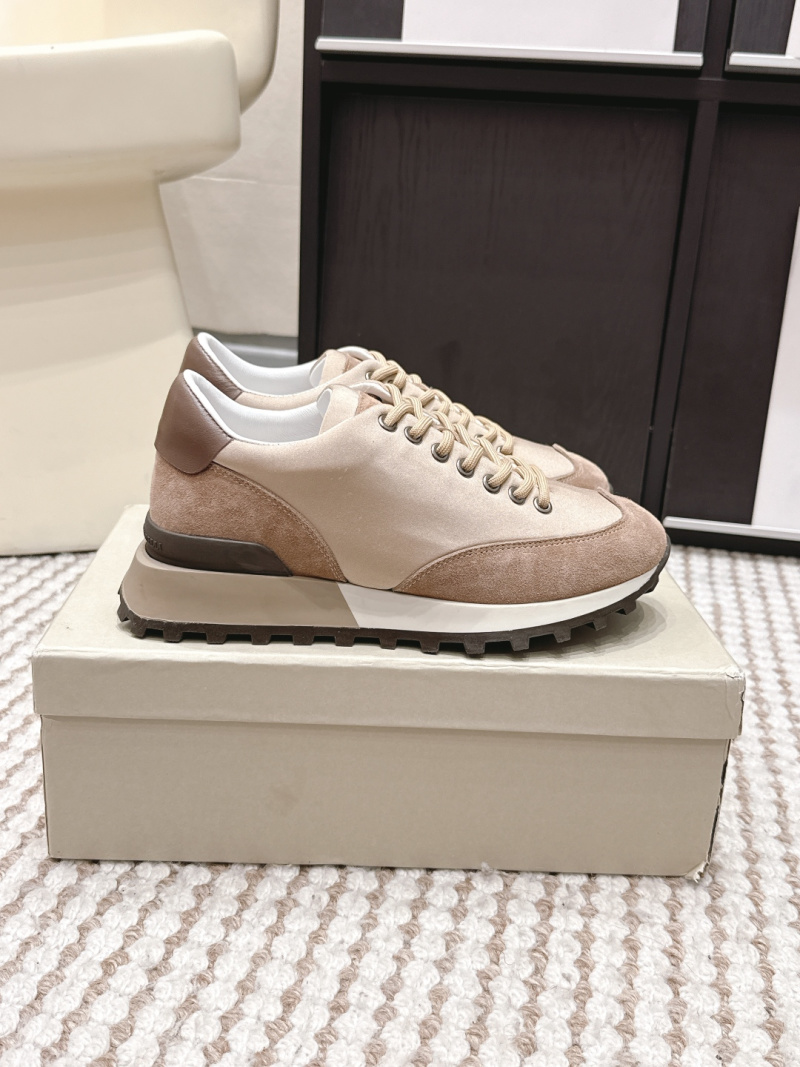 Кроссовки Brunello Cucinelli женские из кожи и замши