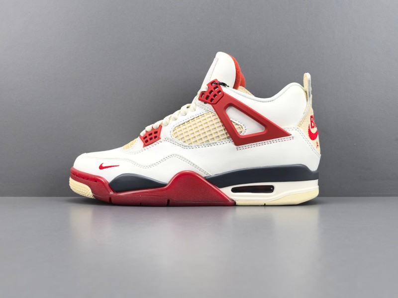 Кроссовки Nike Air Jordan 4 Nigel Sylvester Белый-Красный