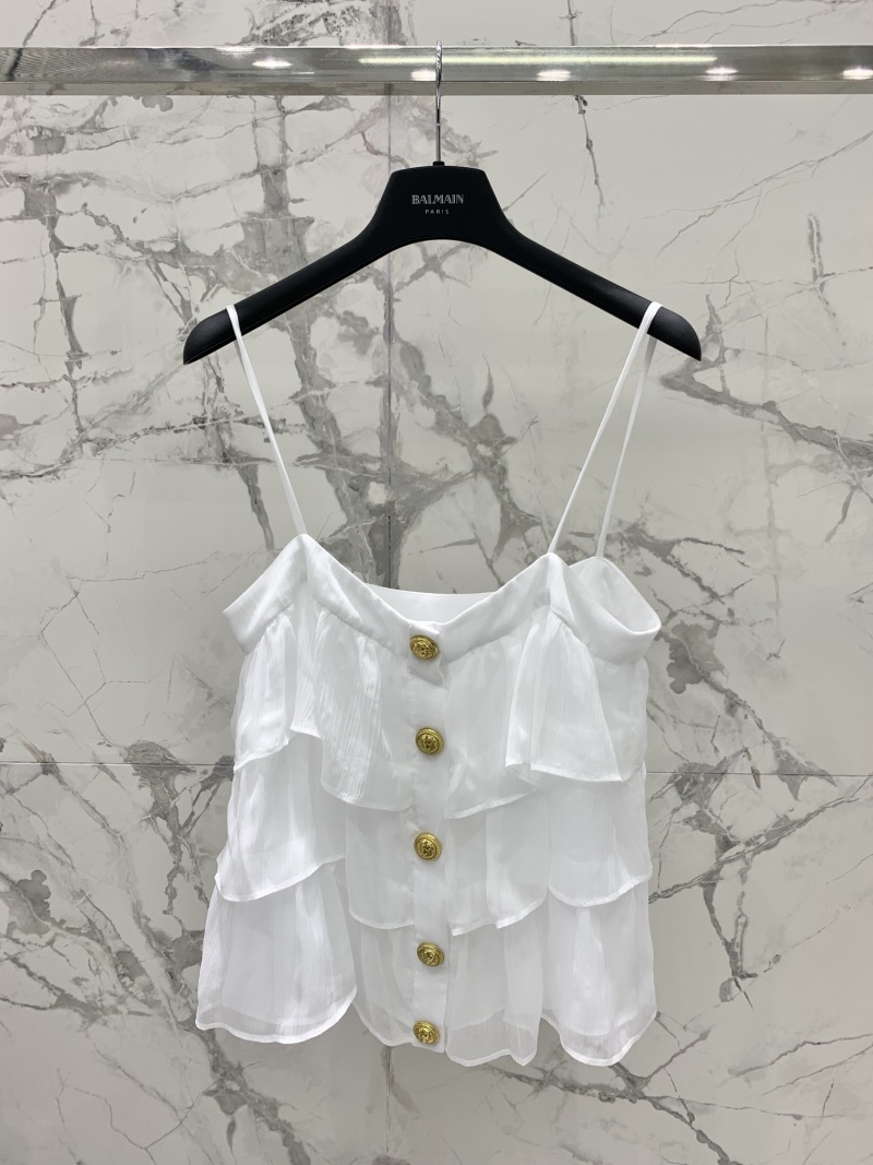 Комплект юбка и топ Balmain белый