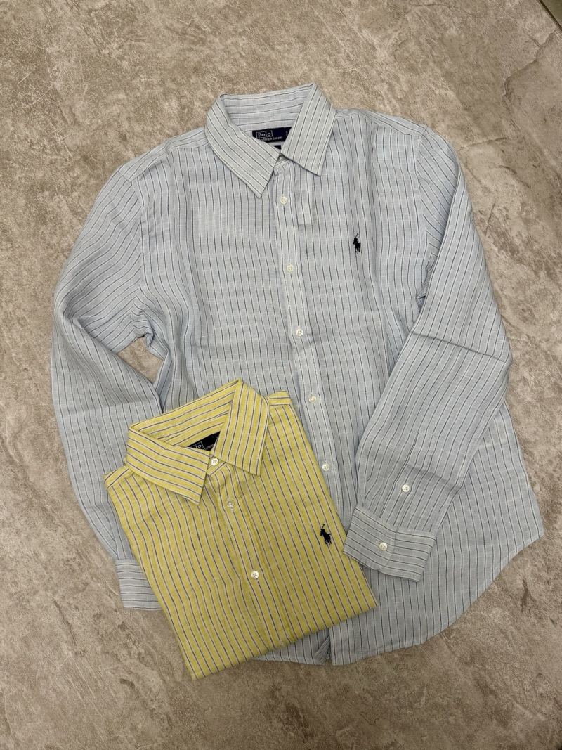 Рубашка Polo Ralph Lauren льняная с вертикальной полоской Без бренда