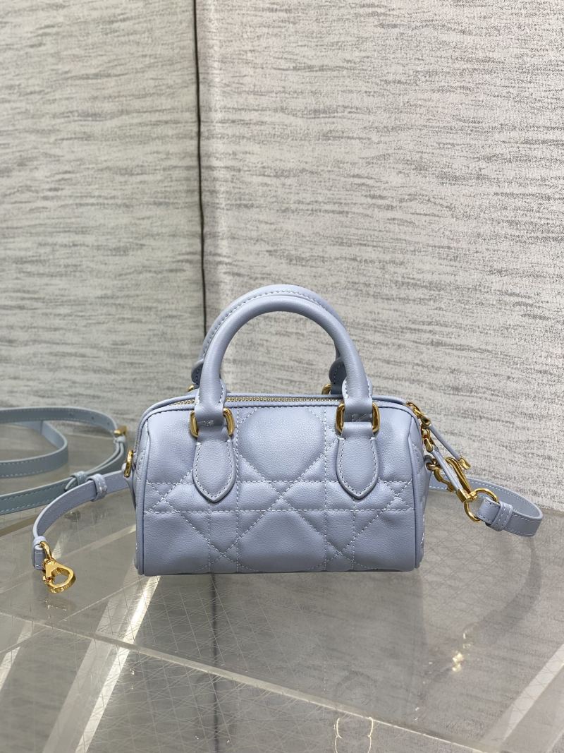 Сумка Dior Mini Bowler голубой