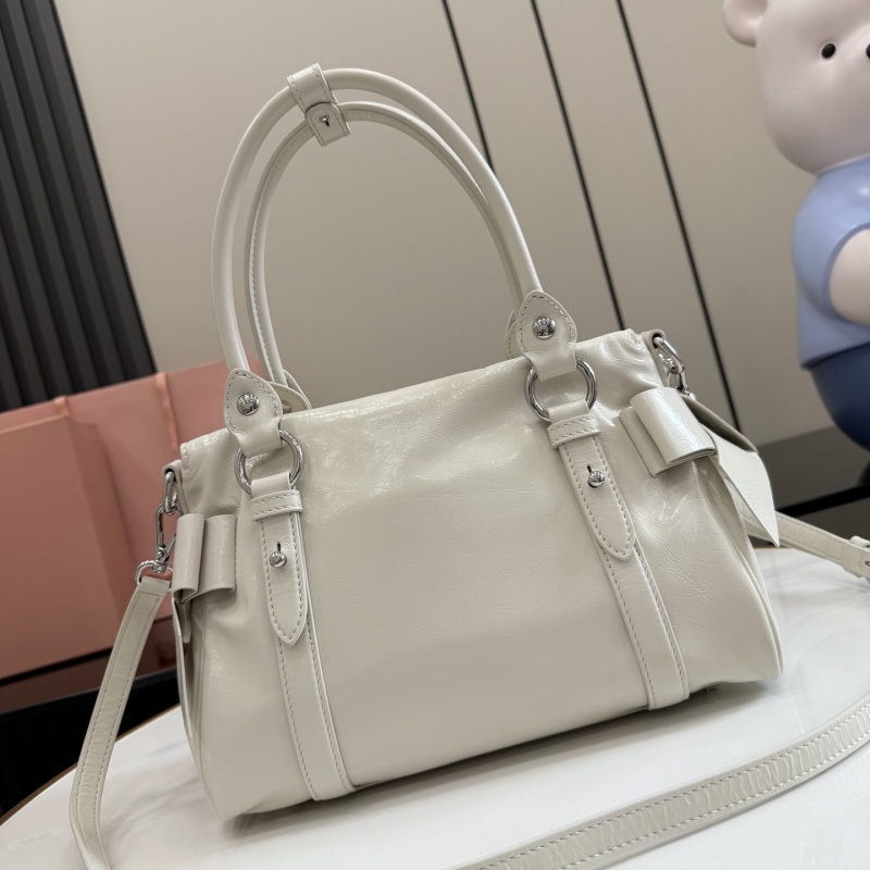 Сумка Miu Miu белая с логотипом