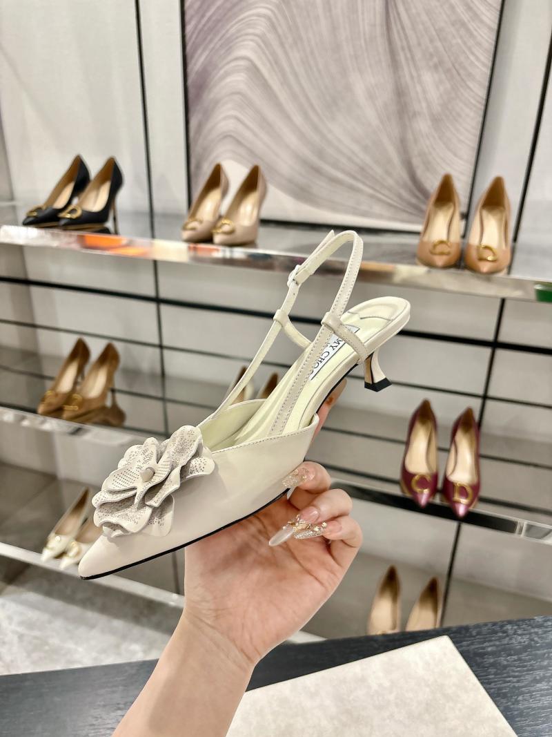 Женские туфли с цветком на мыске Jimmy Choo