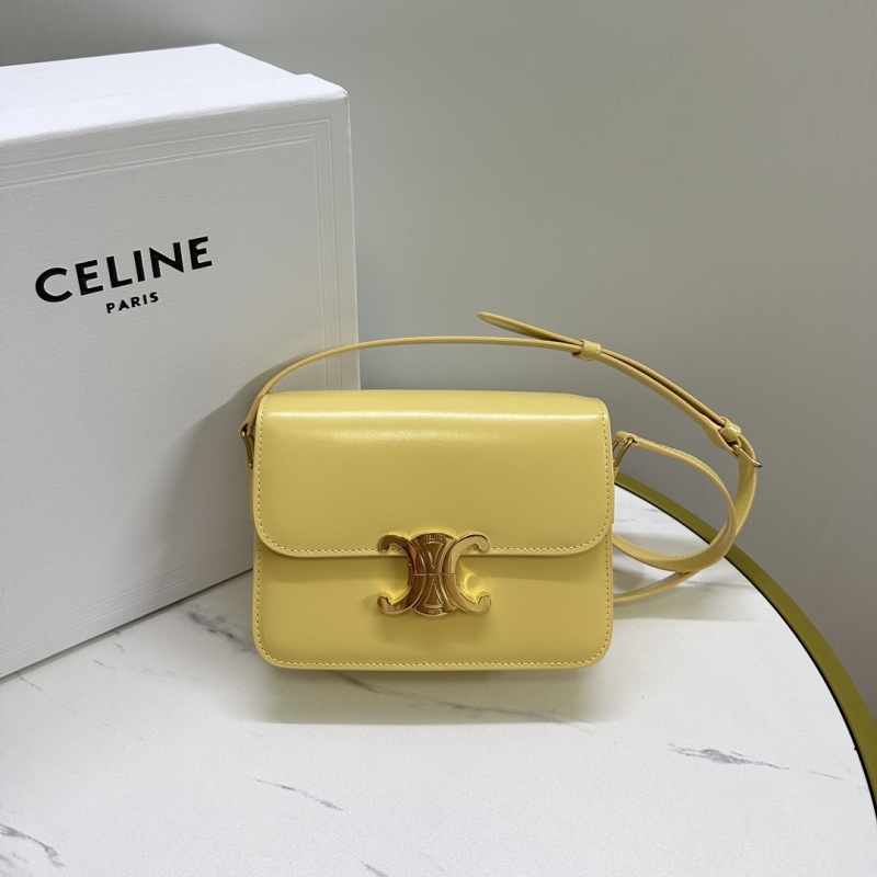 Сумка Celine Triomphe Mini жёлтая
