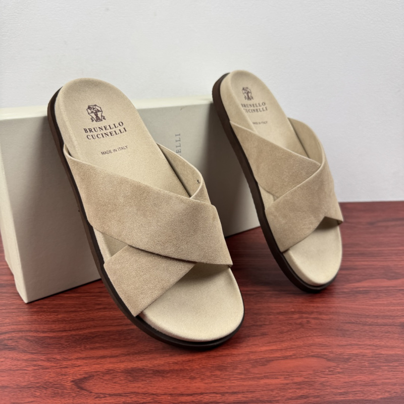Мужские шлёпанцы Brunello Cucinelli