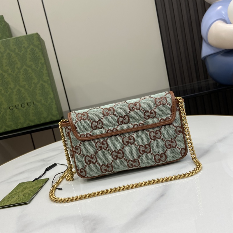 Сумка Gucci с цепочкой и принтом GG