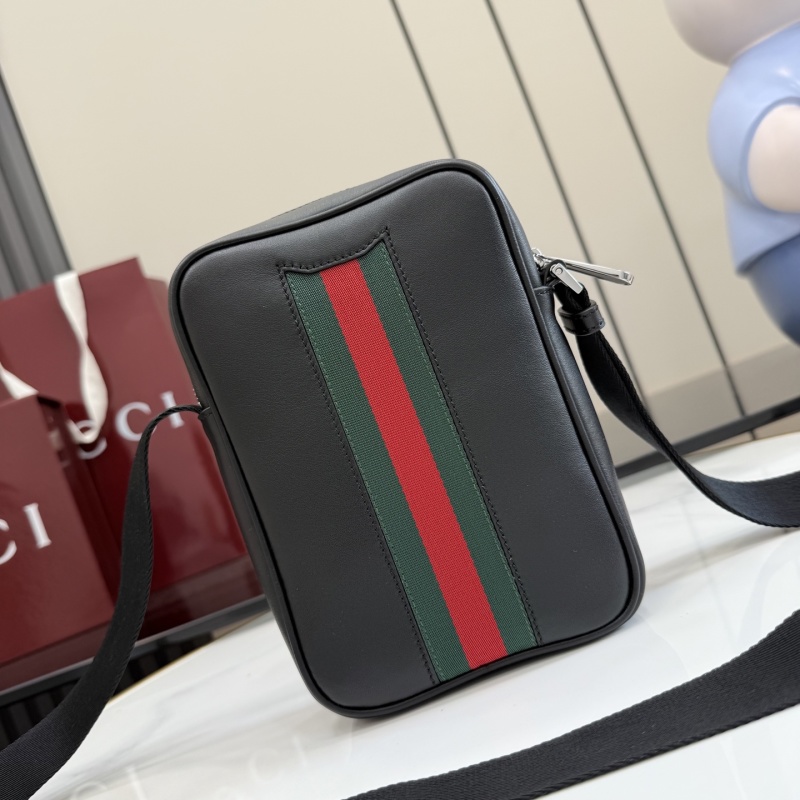 Плечная сумка Gucci с красно-зеленой полосой
