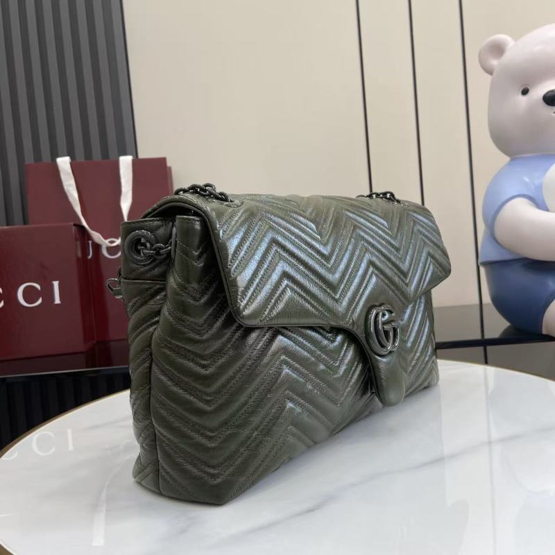 Сумка Gucci GG Marmont оливковая
