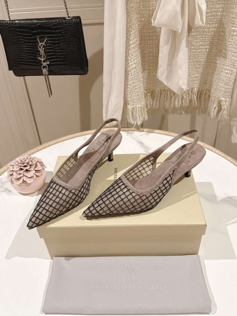 Женские туфли Brunello Cucinelli с сетчатым верхом