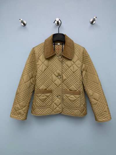 Куртка Burberry с логотипом и клетчатым подкладом