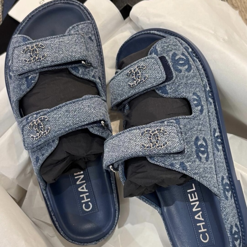 Сандали женские Chanel с липучкой