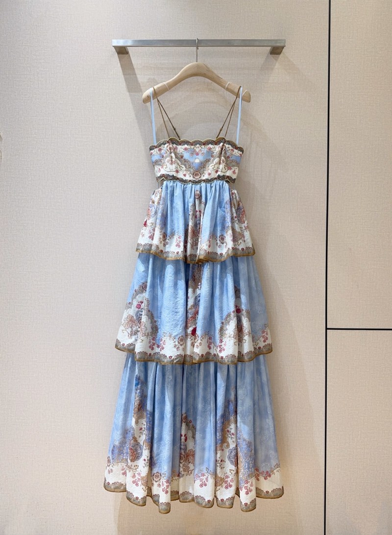 Вечернее платье многоярусное Zimmermann