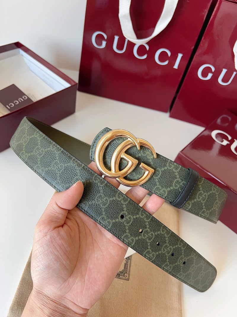 Мужской ремень Gucci с пряжкой