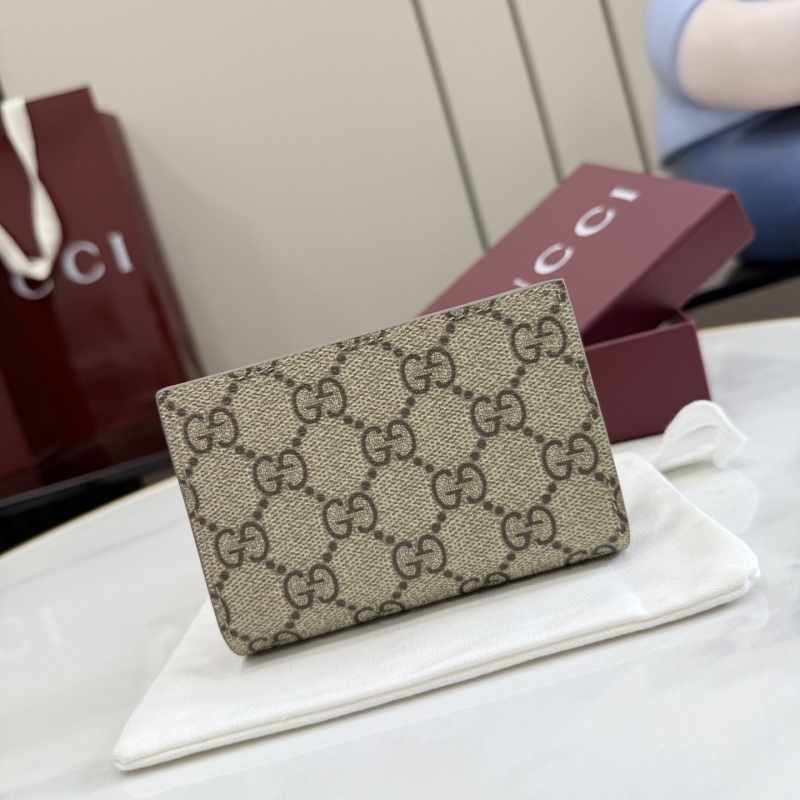 Портмоне Gucci GG с золотым логотипом