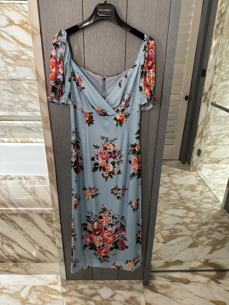 Повседневное платье с цветочным принтом Dolce & Gabbana