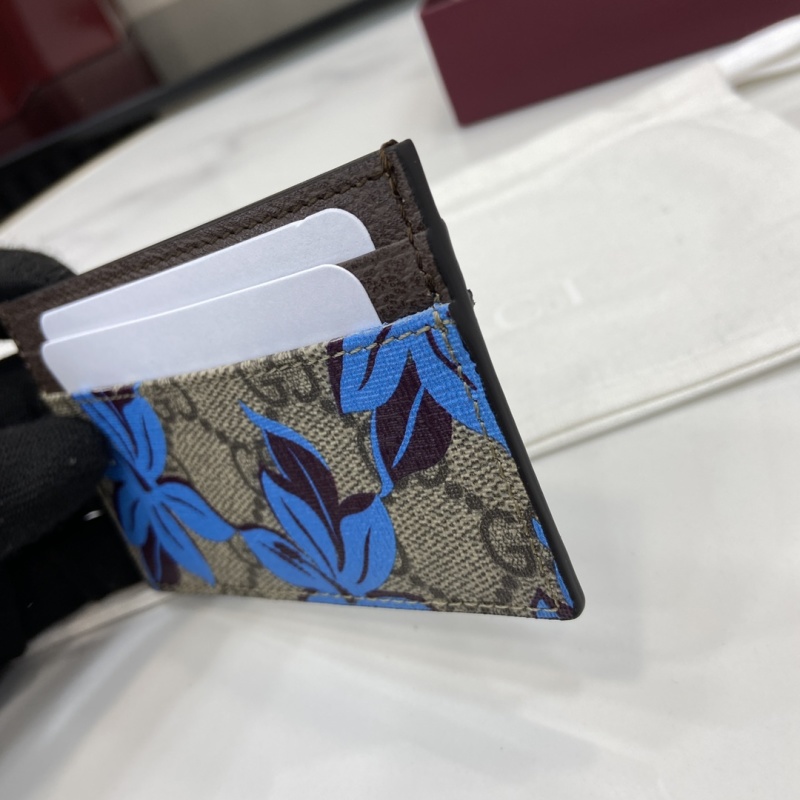 Картхолдер Gucci с цветочным принтом