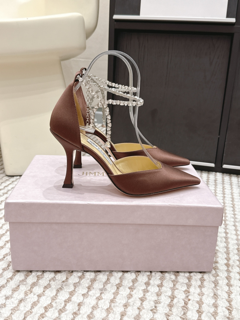 Женские туфли Jimmy Choo с заостренным носком и декоративной цепью