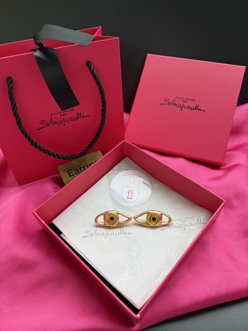 Серьги в форме глаз Schiaparelli
