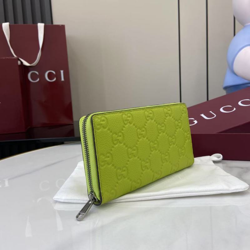Портмоне Gucci с монограммой лимонный цвет