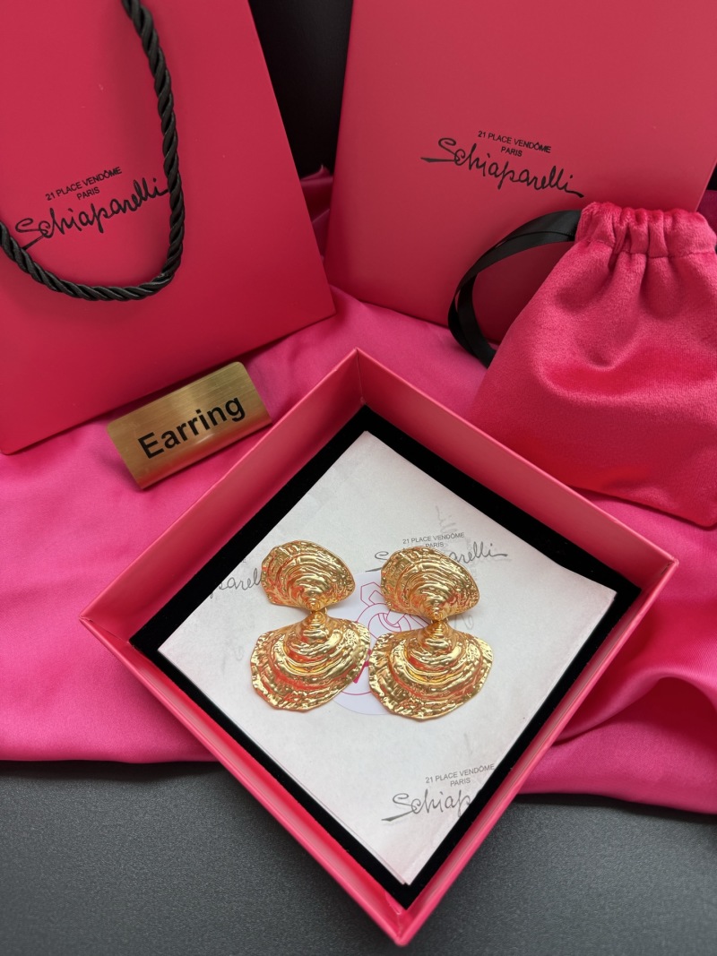 Серьги в форме ракушек Schiaparelli