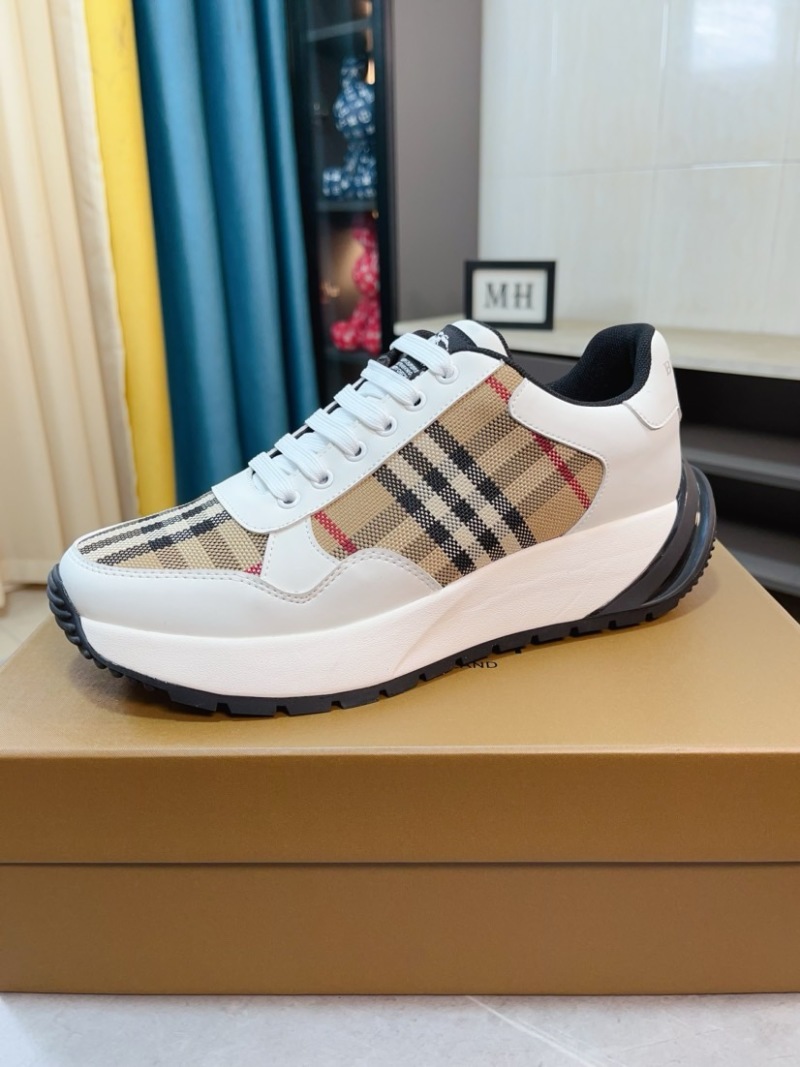 Мужские кроссовки со шнуровкой, белый цвет Burberry