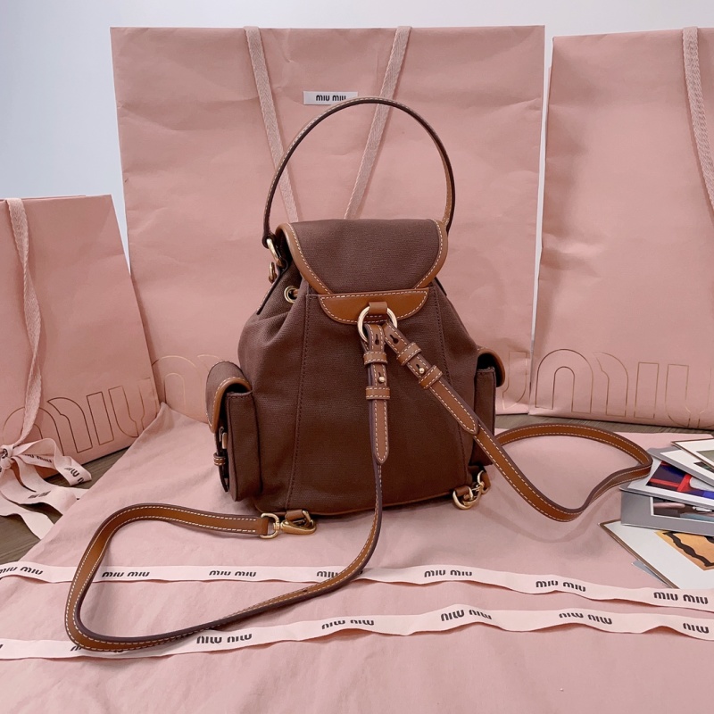 Рюкзак Miu Miu мини коричневый