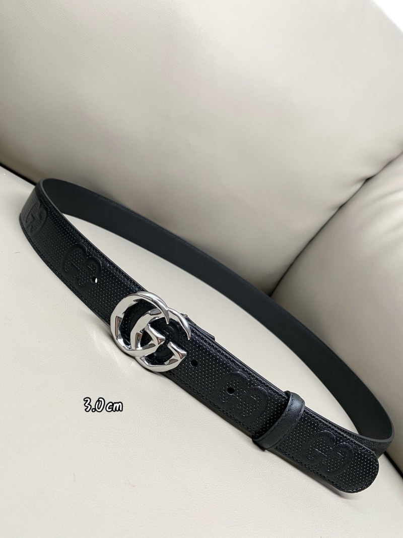 Женский кожаный ремень с двойной буквой G Gucci