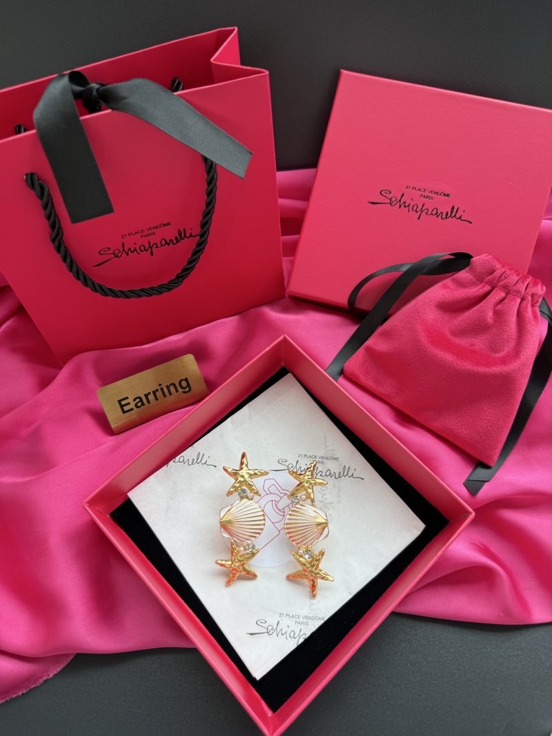 Серьги в виде морских звёзд и ракушек Schiaparelli