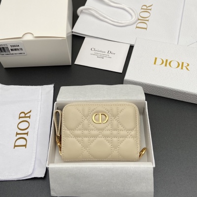 Портмоне Dior S5034 бежевое