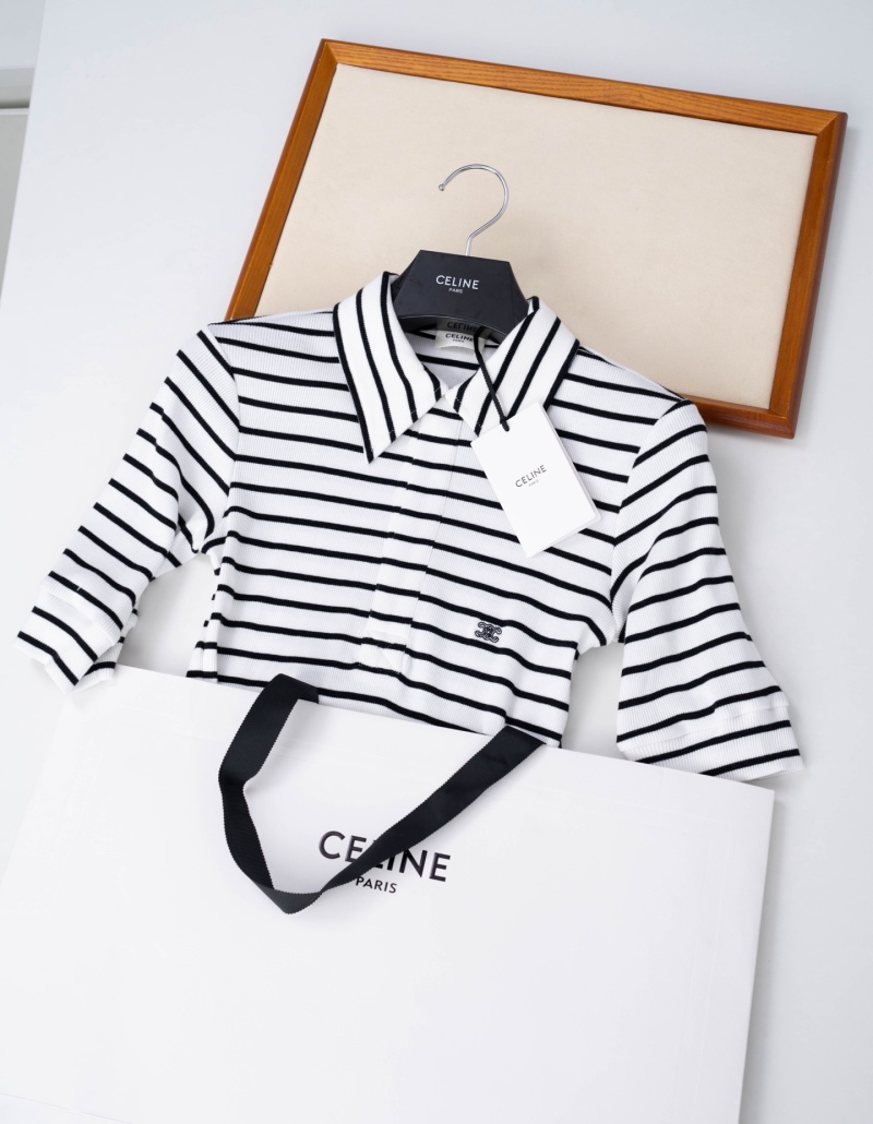 Женская рубашка Celine в полоску, 2026