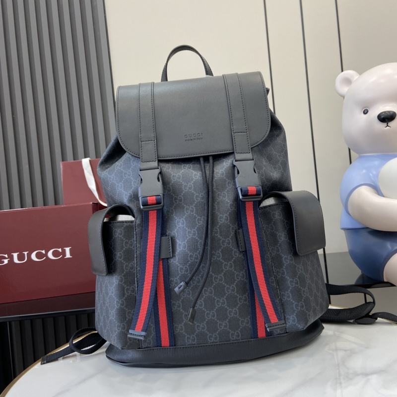 Рюкзак Gucci с монограммой и красной полосой