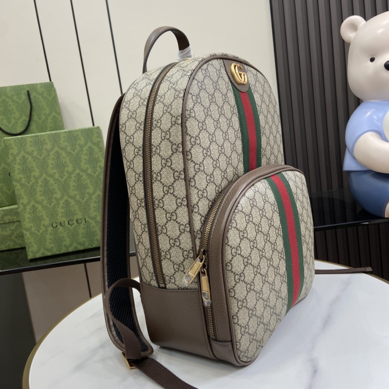 Рюкзак Gucci с монограммой и полосой