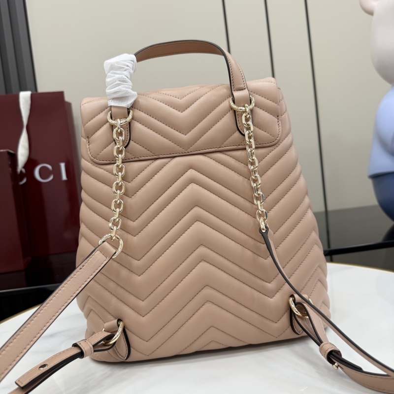 Рюкзак Gucci бежевый с квилтингом