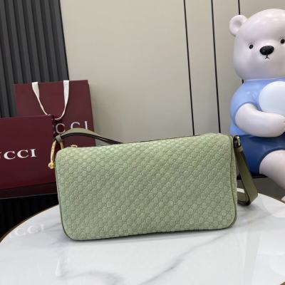 Портмоне Gucci с монограммой светло-зеленый