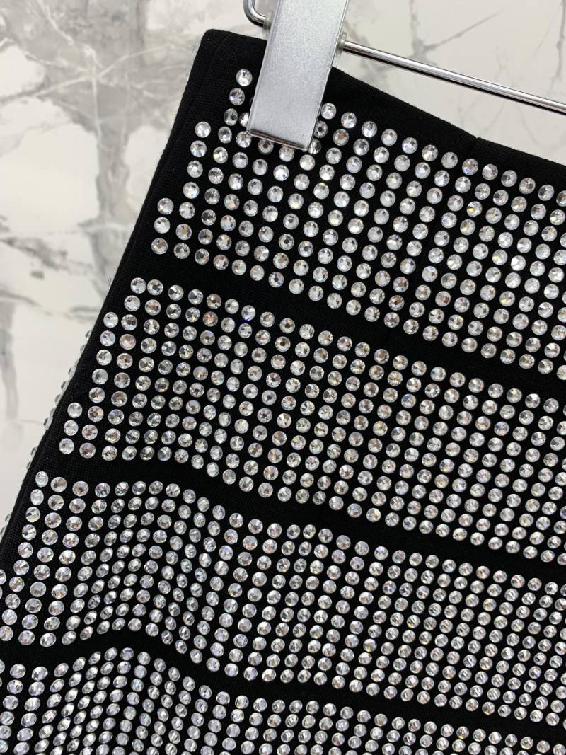 Юбка Saint Laurent с кристаллами