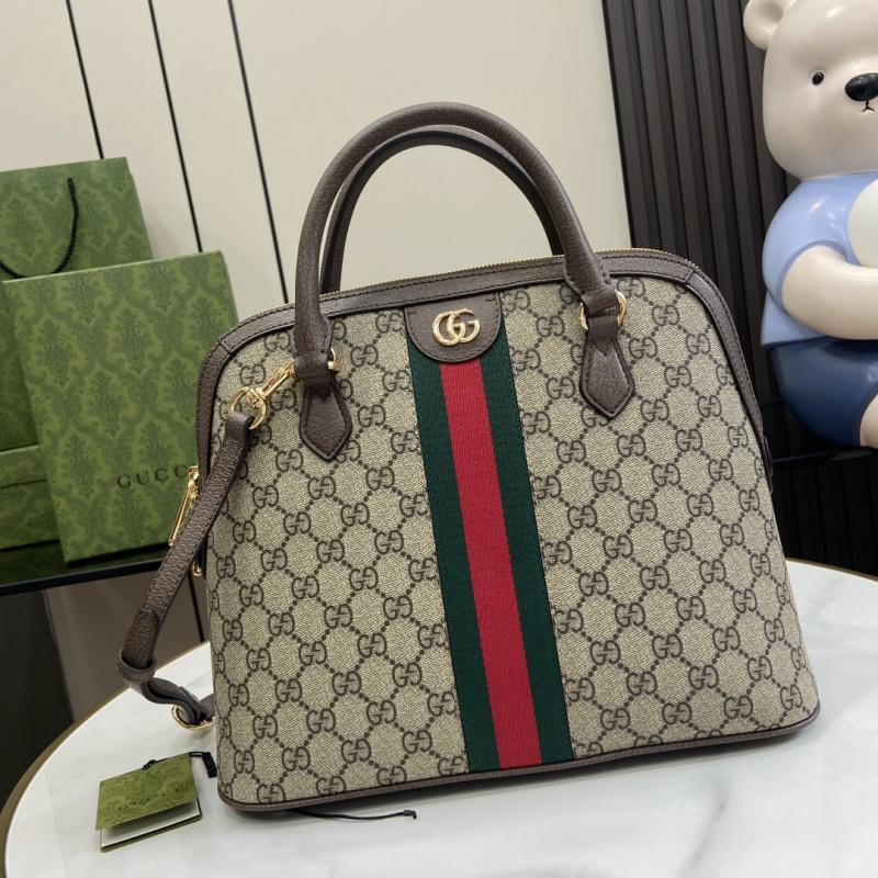 Сумка Gucci с монограммой и полосой