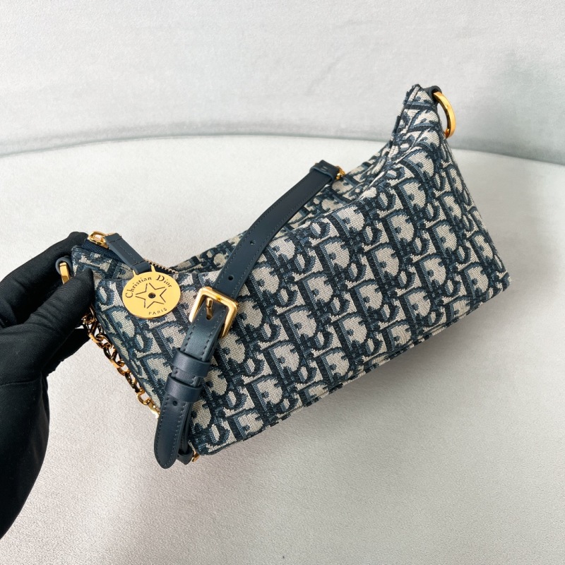 Сумка Christian Dior Hobo с принтом и цепью