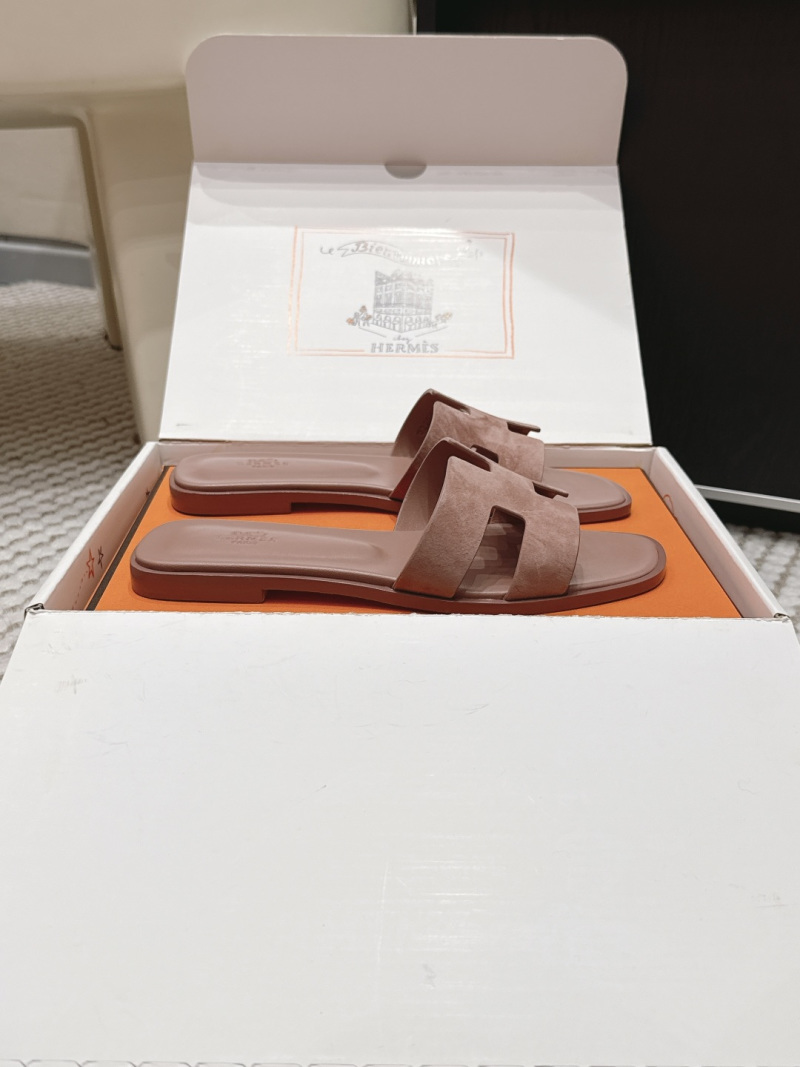 Женские сандалии H в оттенке пудры Hermès