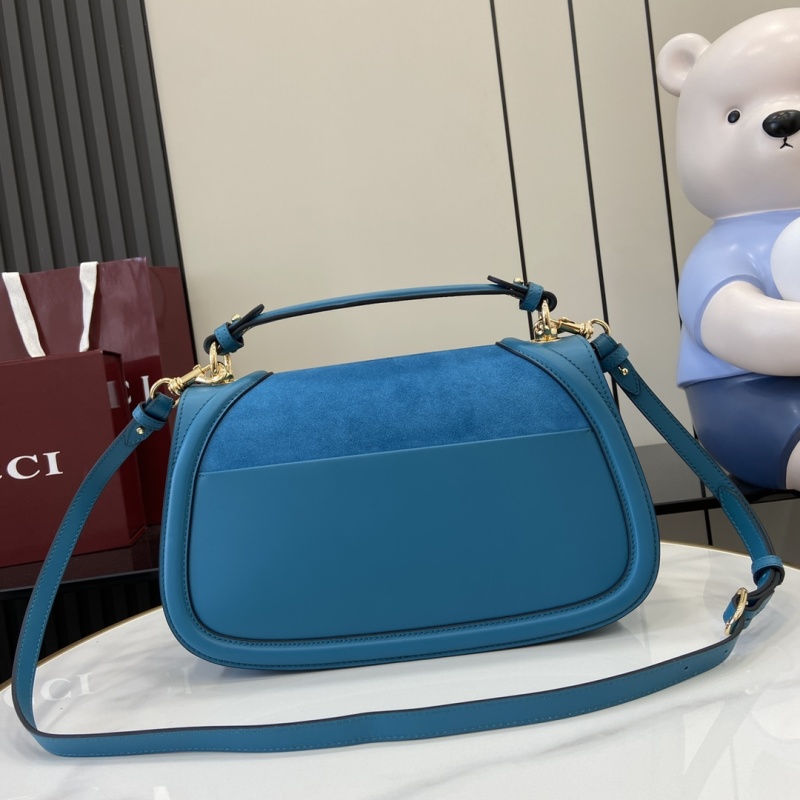 Сумка Gucci синяя с логотипом