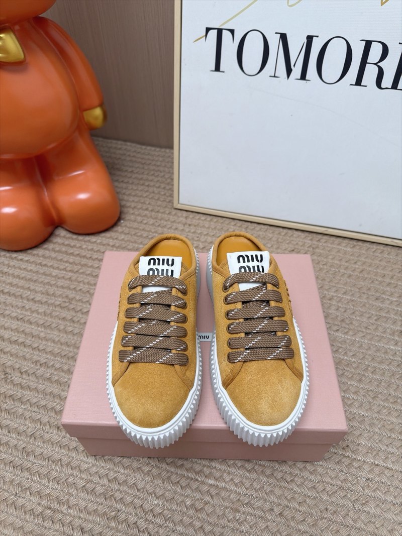 Женские кроссовки Miu Miu с толстой подошвой