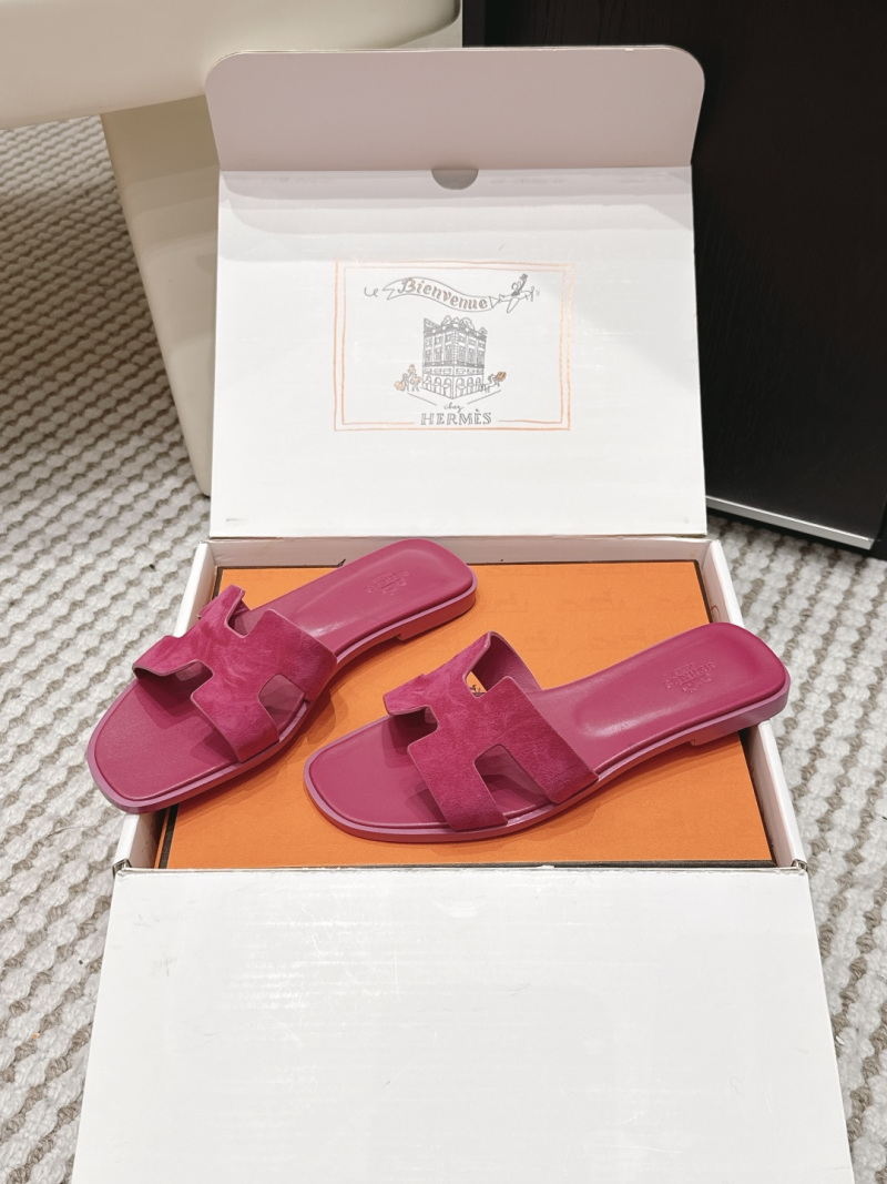 Женские шлёпанцы в стиле Hermès