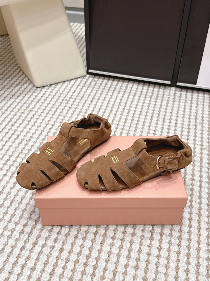 Мю Мю женские босоножки с декоративными вырезами Miu Miu
